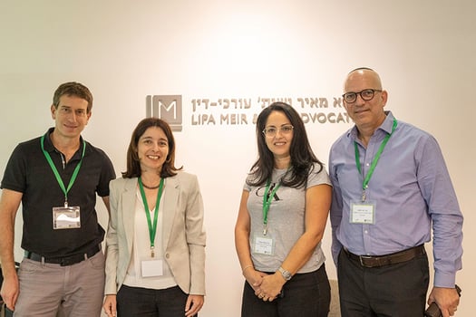 מימין: מני נאמן, אביבית קוטלר, ורד זליכה, דידי פרימור, צילום: משה בן יוסף